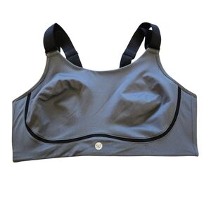 Livi Active Wireless Gray & Black Convertible Sports Bra 40DD